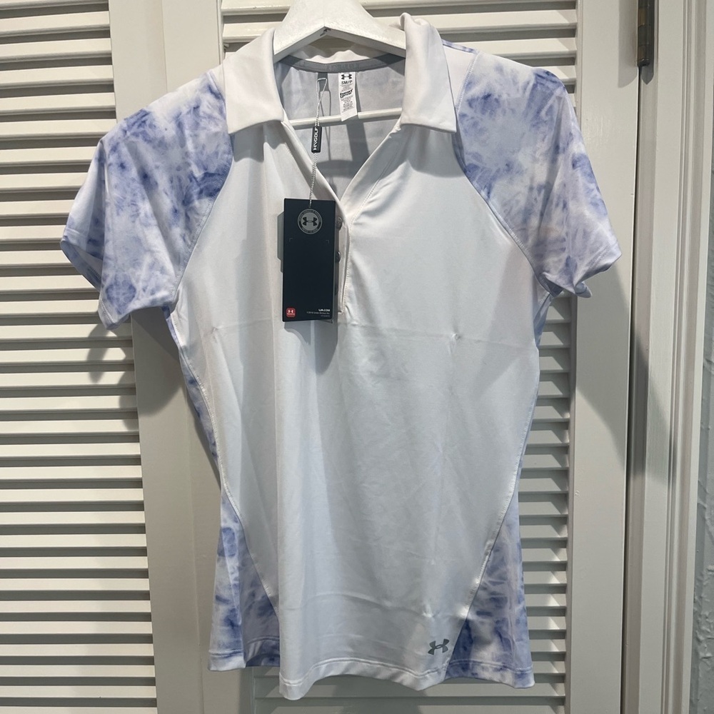 Under Armour Heat Gear UPF 30 women’s golf shirt slim cut moisture wicking